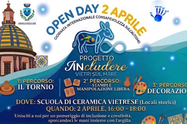 Autismo e Inclusione: al via “INC-ludere”, il laboratorio di ceramica a Vietri sul Mare