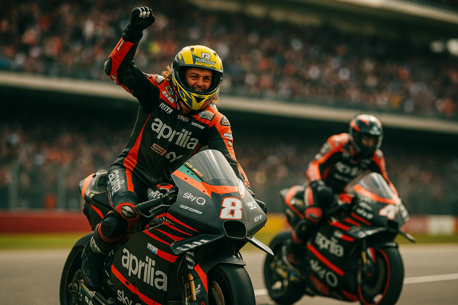 trionfo Aprilia Stati Uniti — Gran Premio Stati Uniti: storica doppietta Aprilia con Bezzecchi vincitore