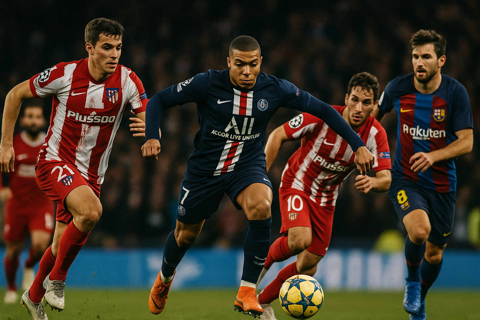 semifinali Champions League — Champions League: semifinali PSG e Atletico Madrid, eliminati Liverpool e Barcellona