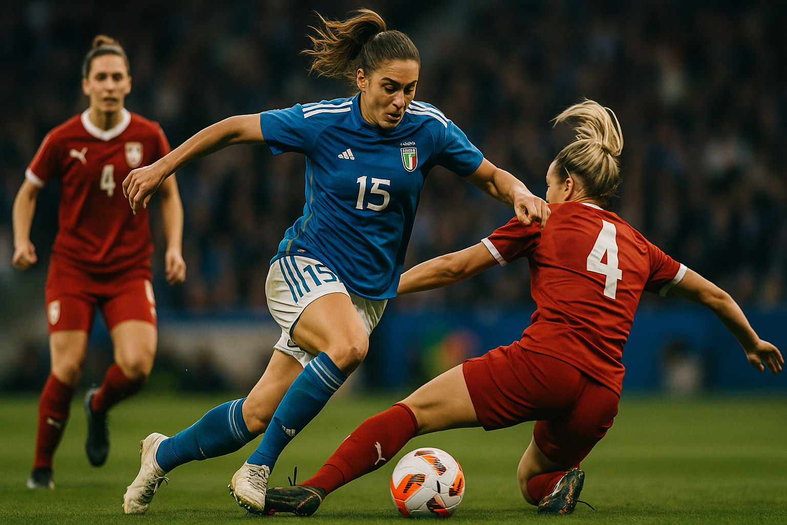 Qualificazioni mondiali calcio femminile: l'Italia demolisce la Serbia con sei reti