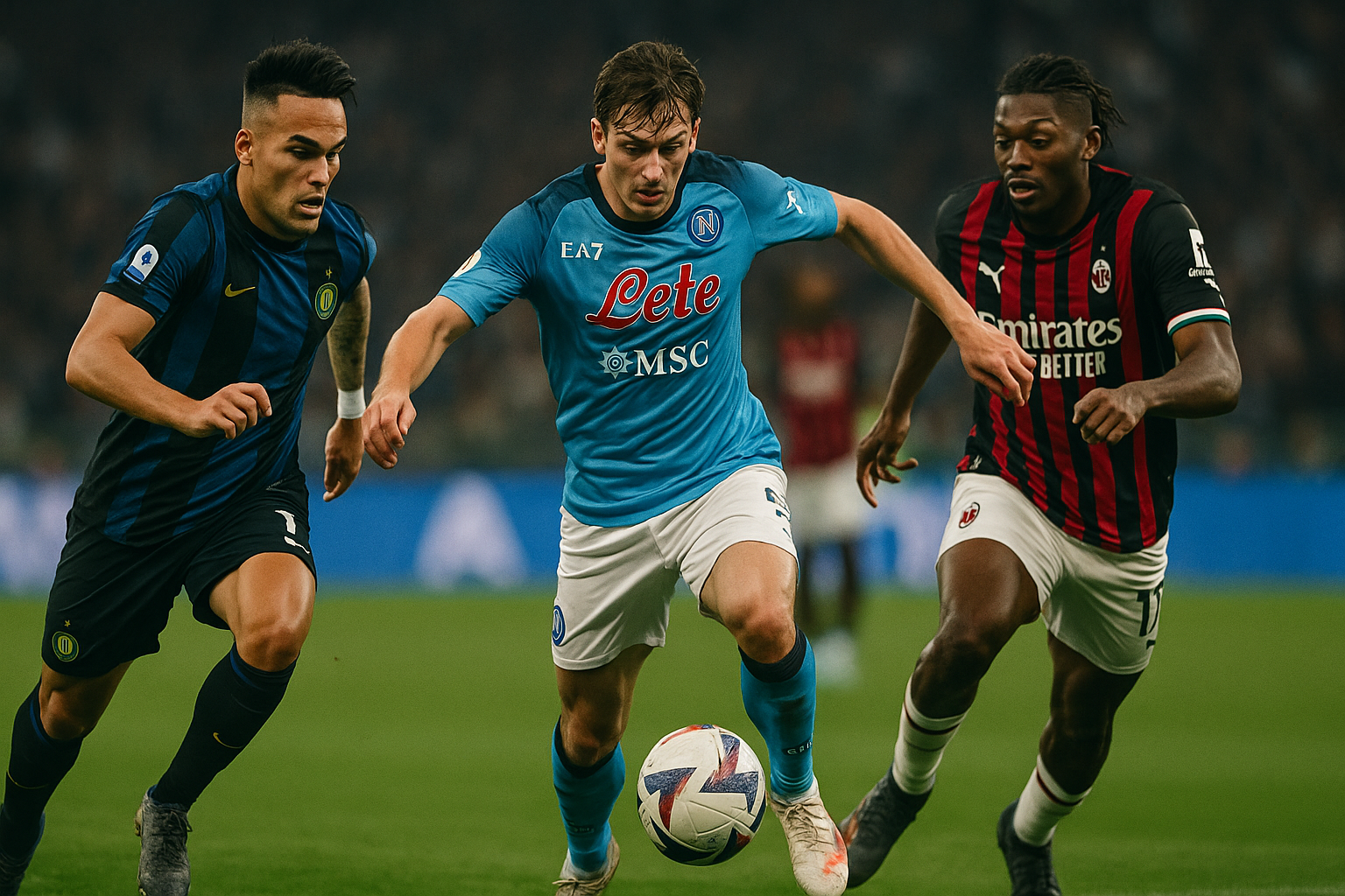 corsa scudetto Serie A — Serie A: l'Inter consolida il primato, Milan aggancia il Napoli al secondo posto