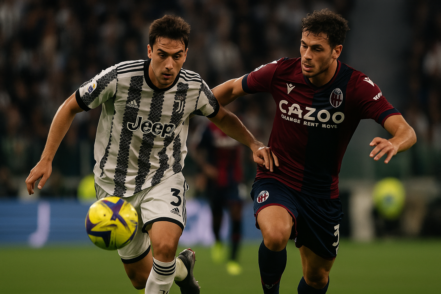 Vittoria Juventus contro Bologna: bianconeri a -3 dalla vetta