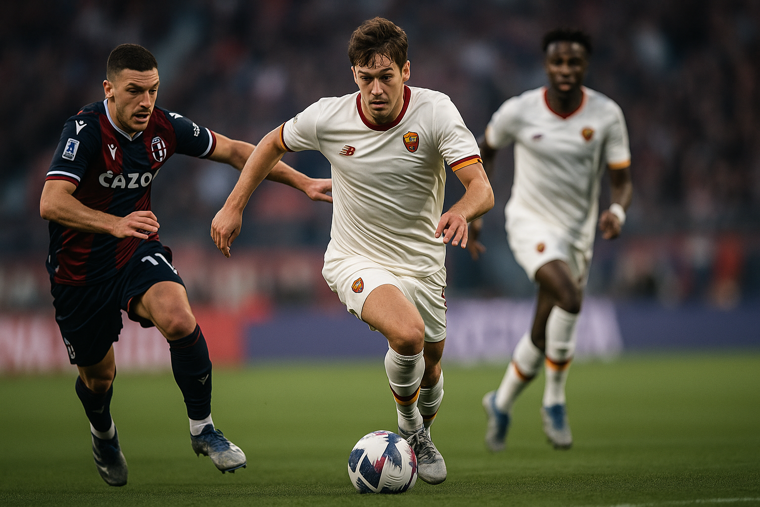 Roma Bologna 2-0 — Roma trionfa al Dall'Ara: vittoria convincente sui felsinei per 2-0