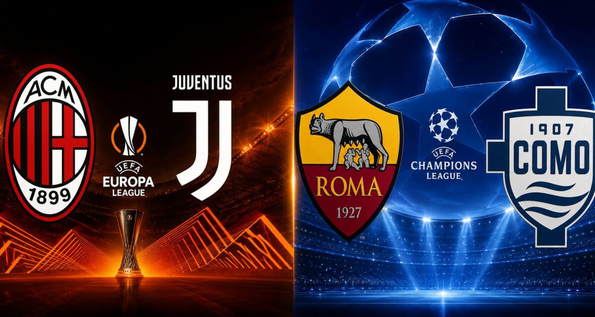 Serie A: Roma e Como in Champions, fuori Milan e Juve