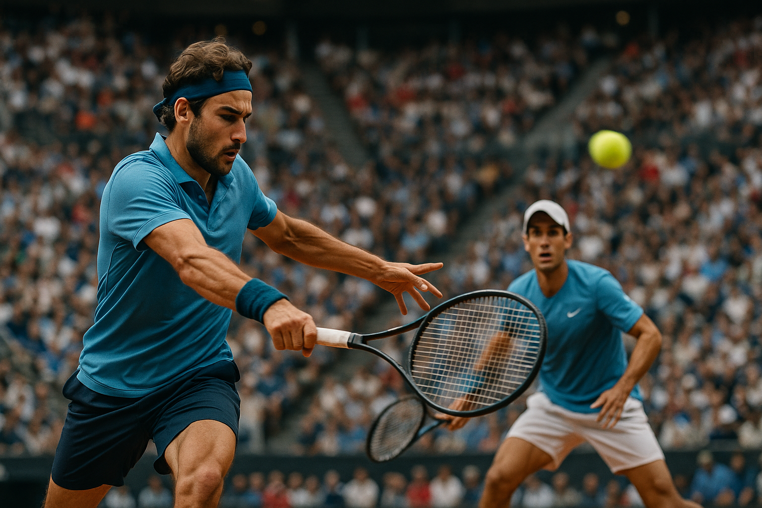 Trofei azzurri tennis esposti al TC Parioli: visitatori in coda per ammirare i successi 2025