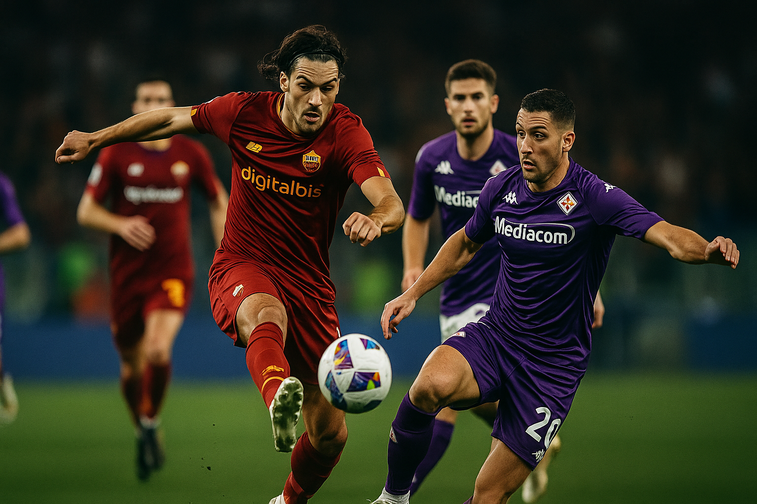 Roma Fiorentina 4-0 — Roma travolge la Fiorentina 4-0 e si rilancia in classifica
