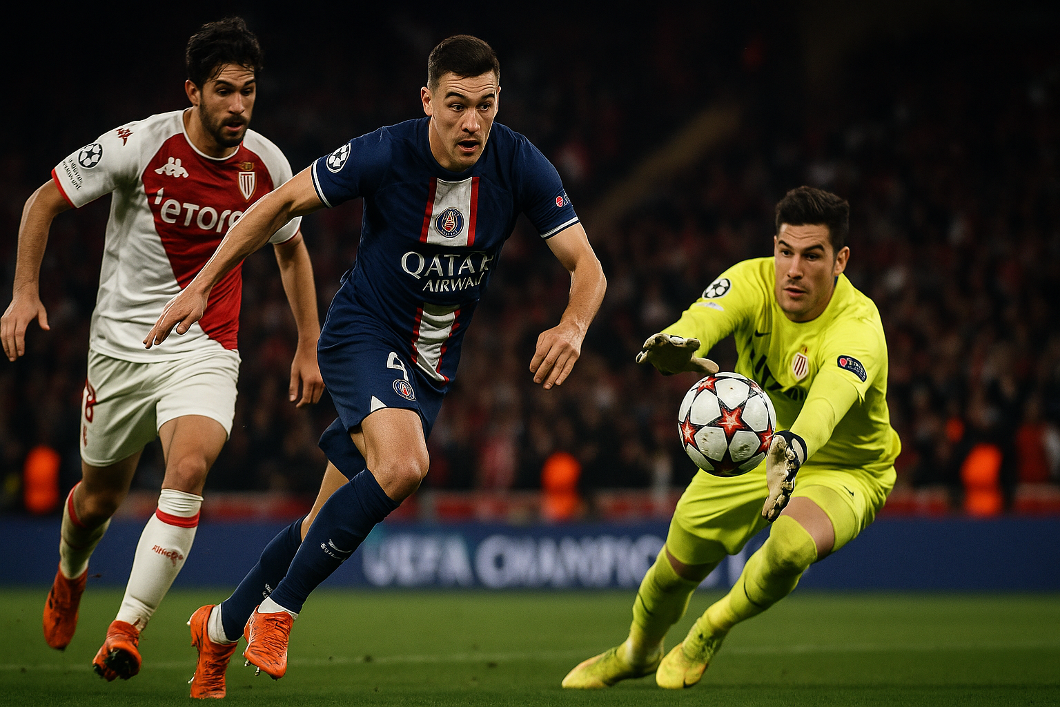 PSG finale Champions — PSG in finale Champions: pareggio storico a Monaco vale la qualificazione