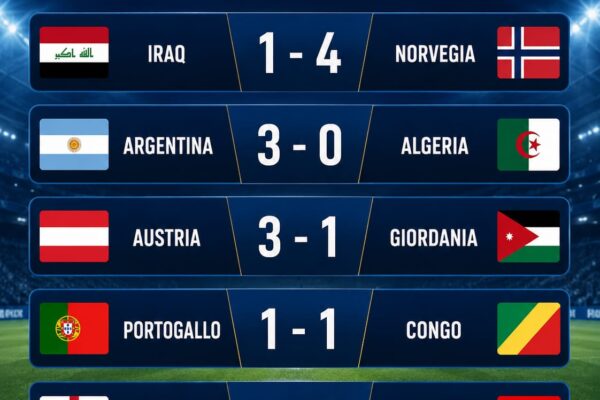 Mondiale: le gare di oggi 17 giugno