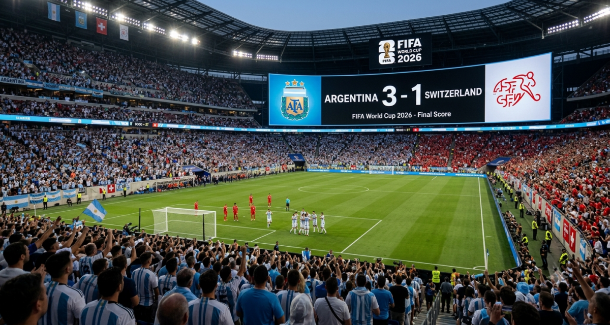 Mondiali 2026: Argentina in semifinale, battuta la Svizzera