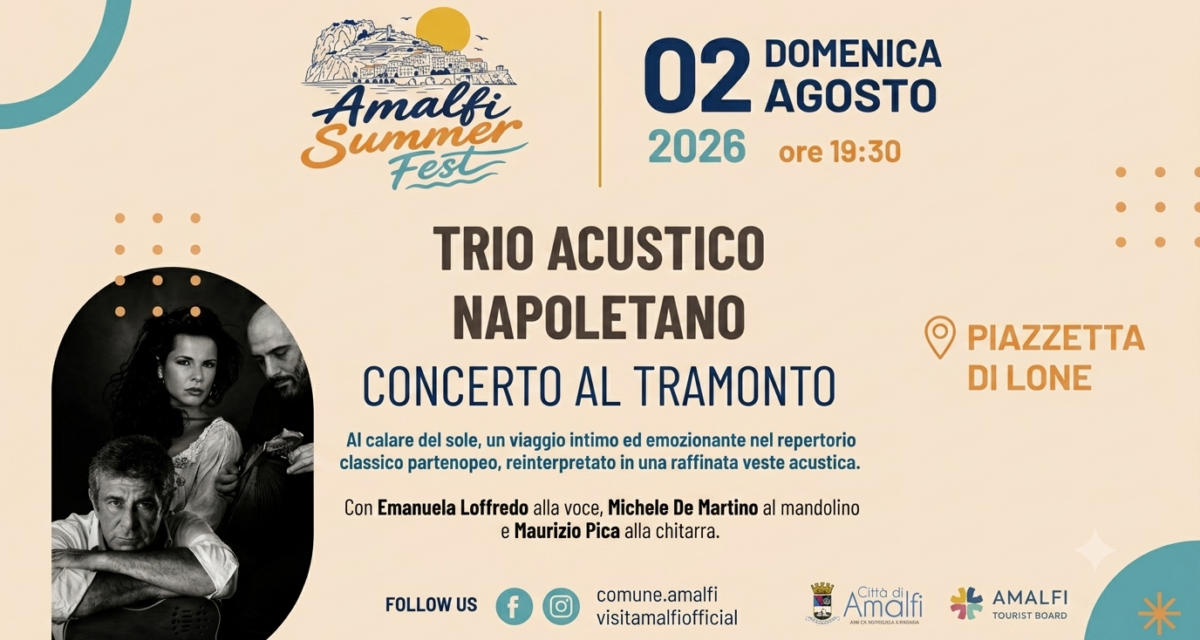 Amalfi, torna la magia del Concerto al Tramonto