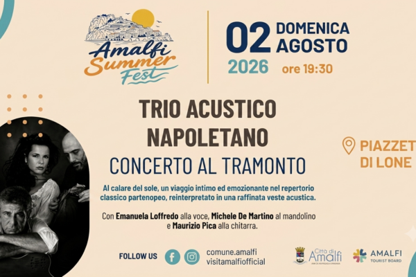 Amalfi, torna la magia del Concerto al Tramonto