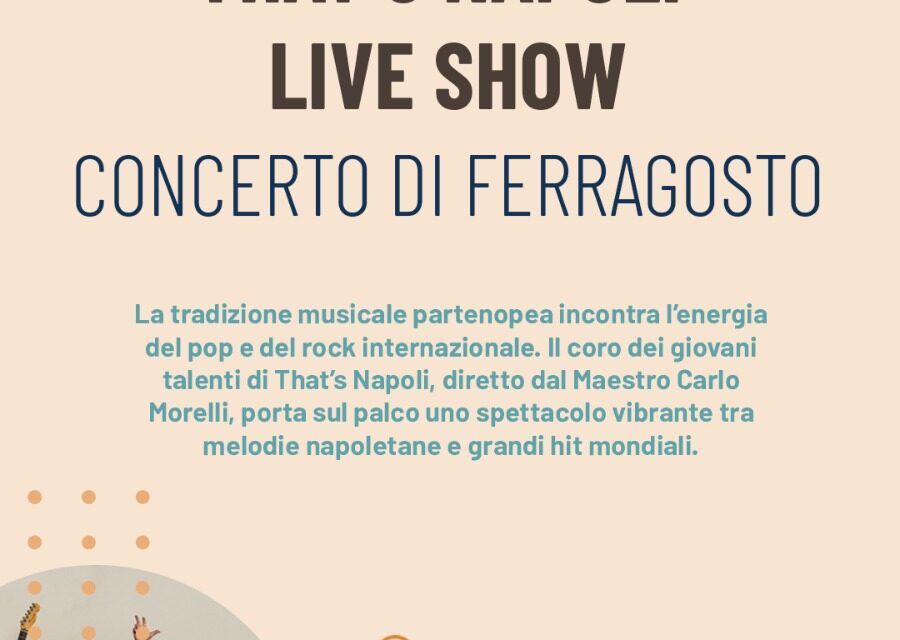 Locandina del "That's Napoli Live Show"