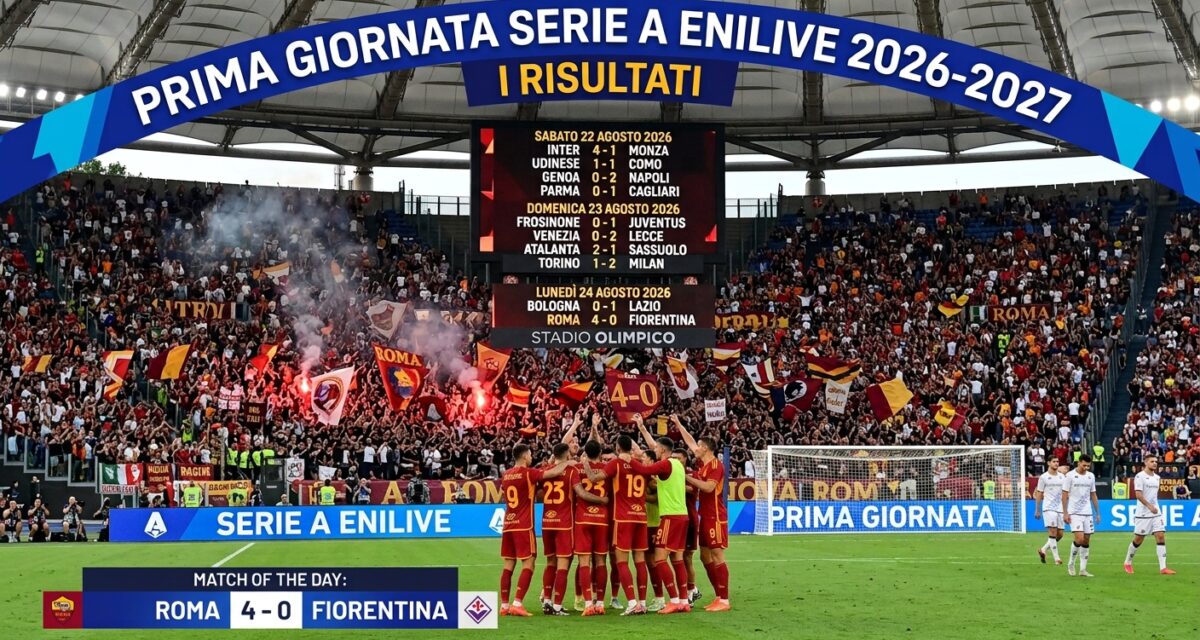 Serie A: il riassunto della prima giornata