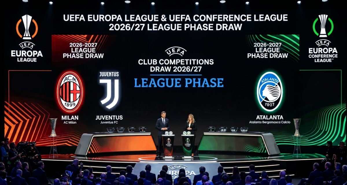 CALCIO: Le avversarie in Europa di Milan, Juve e Atalanta