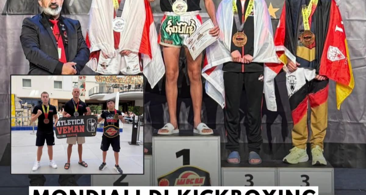 Kickboxing tre medaglie mondiali per l’Atletica Veman di Nocera