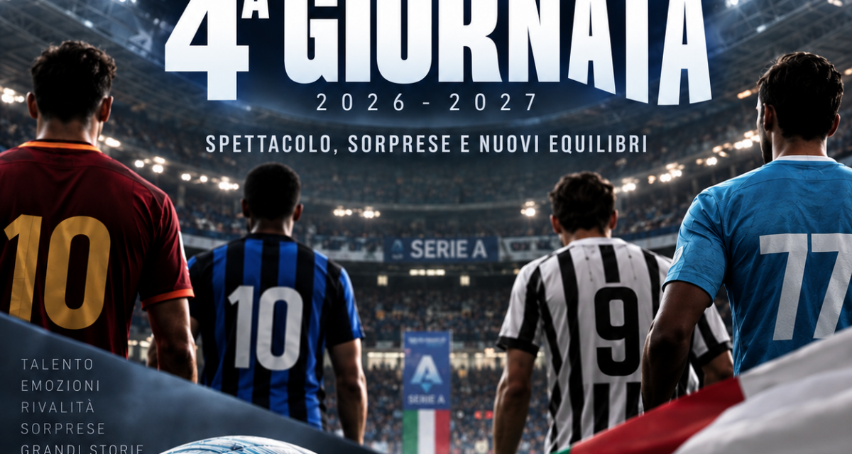 SERIE A: il riassunto della quarta giornata