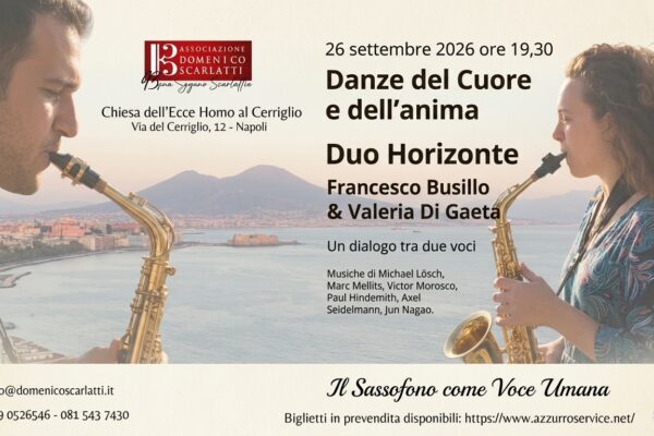 Il Duo Horizonte in concerto all’Ecce Homo al Cerriglio