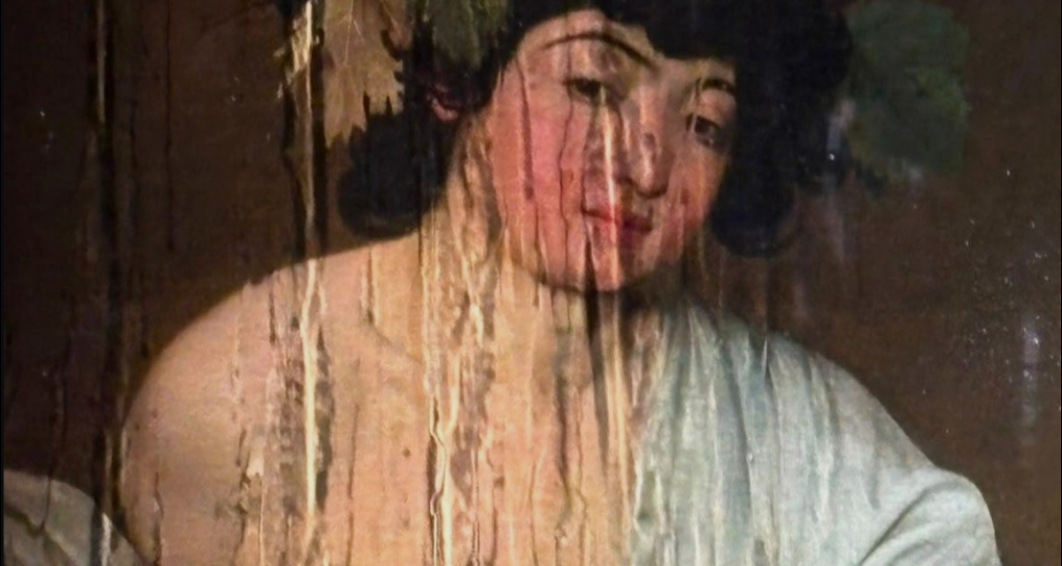 Per la pioggia agli Uffizi si infiltra acqua vicino al Bacco di Caravaggio