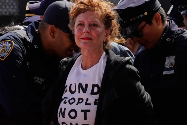 Susan Sarandon in manette per Gaza