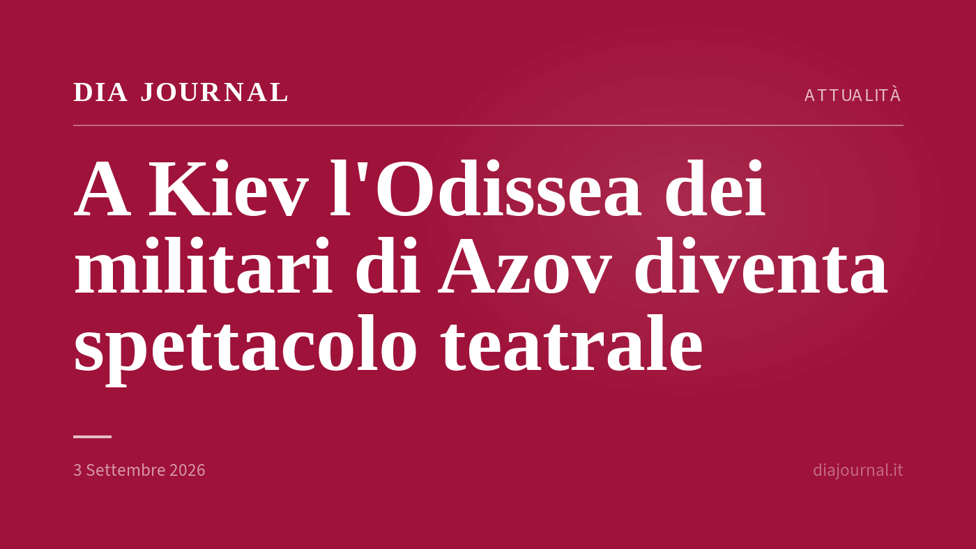 spettacolo teatrale Kiev — DIA Journal