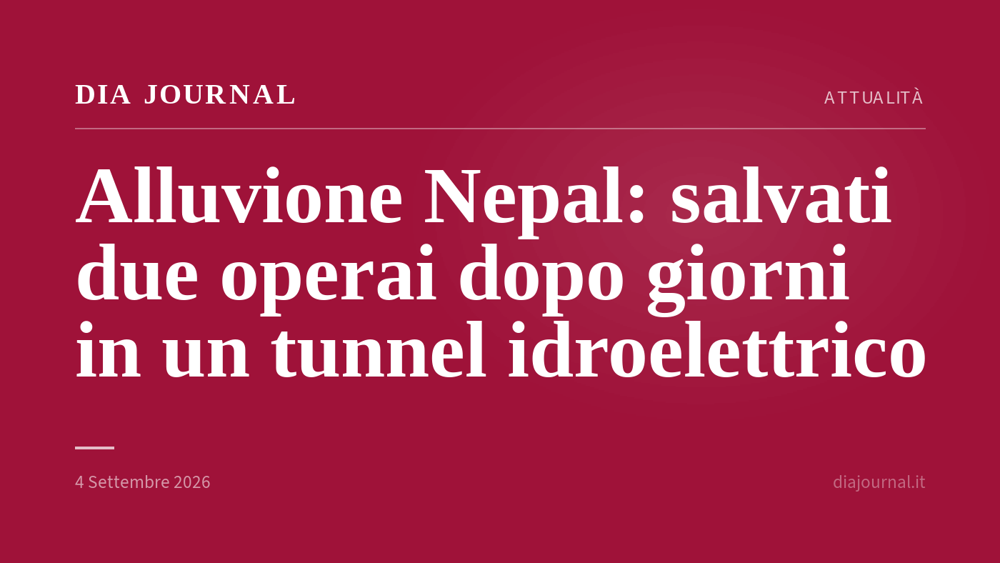 alluvione Nepal — DIA Journal