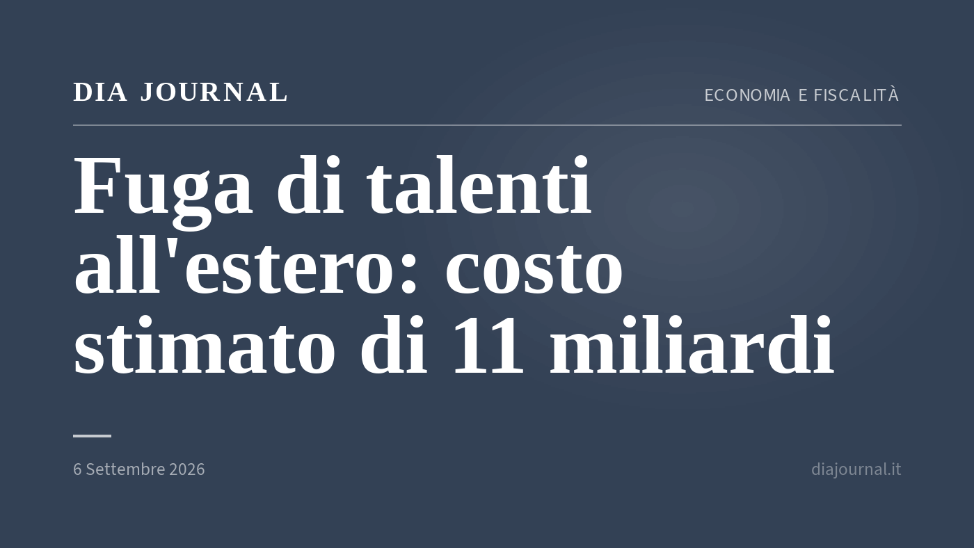 fuga di talenti — DIA Journal