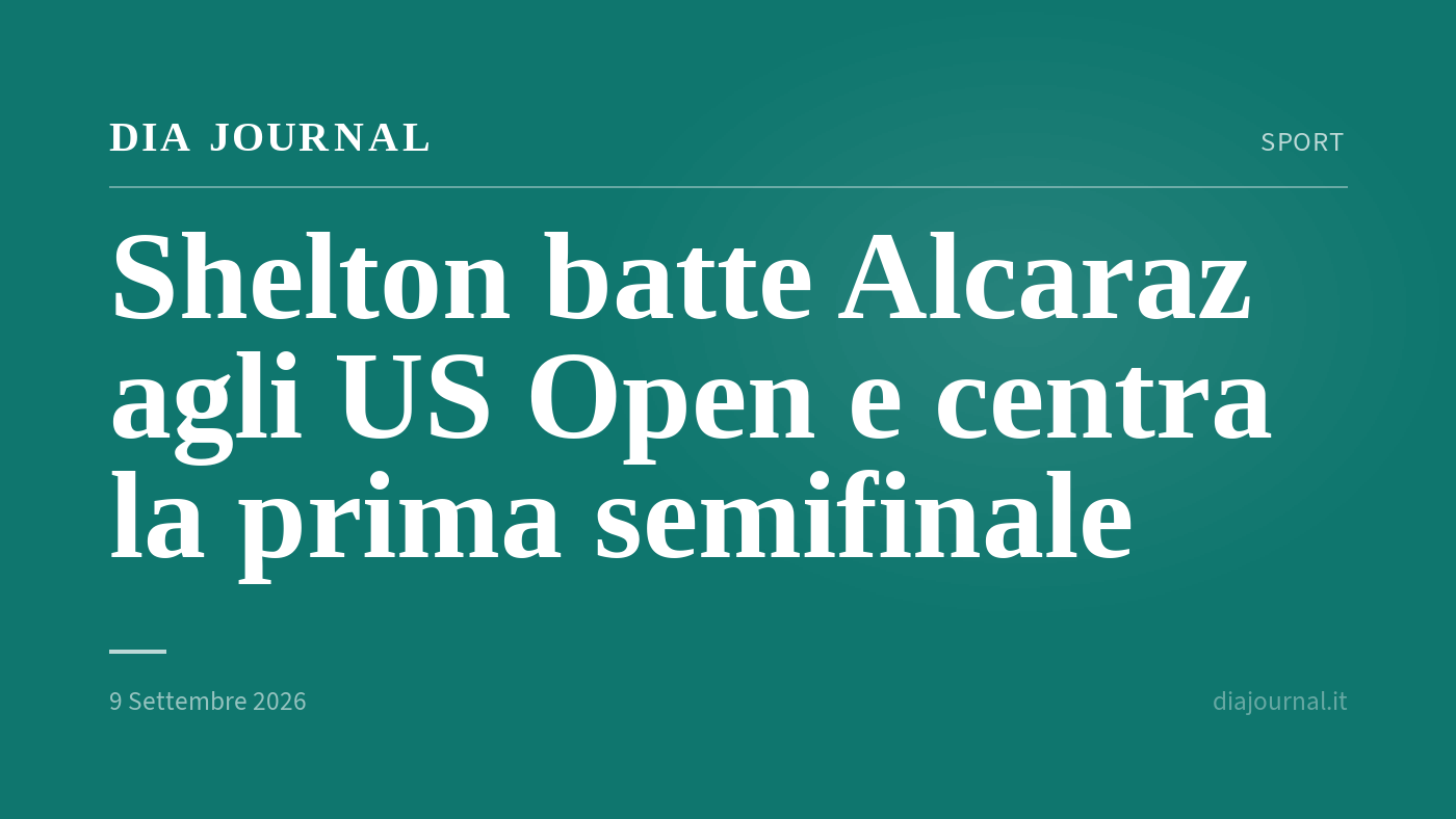 Shelton batte Alcaraz — DIA Journal