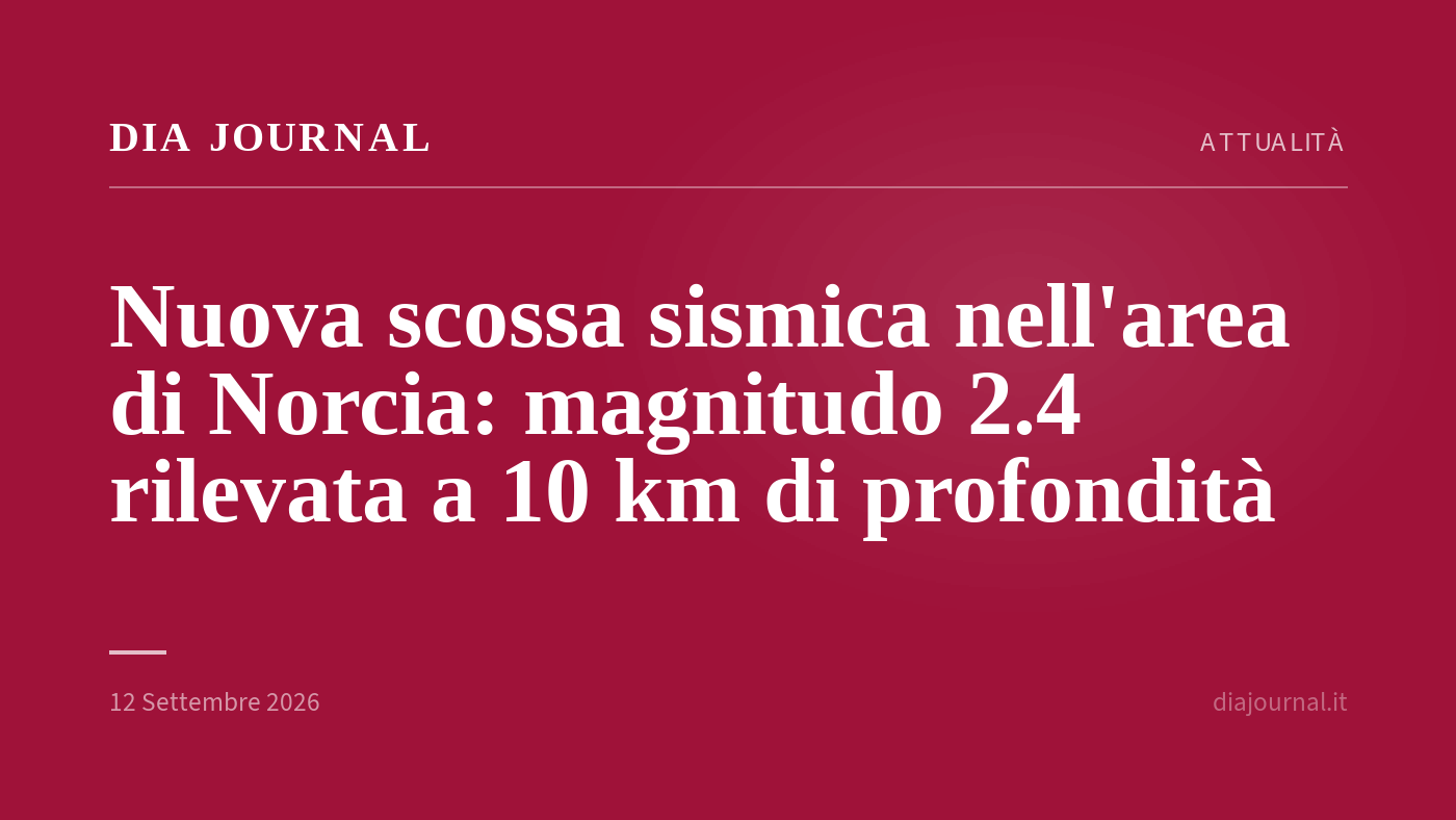 terremoto Norcia — DIA Journal
