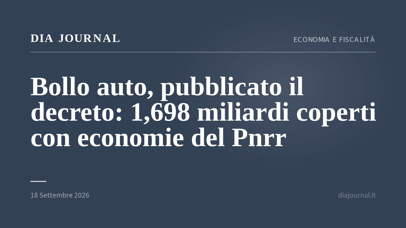 decreto bollo auto — DIA Journal