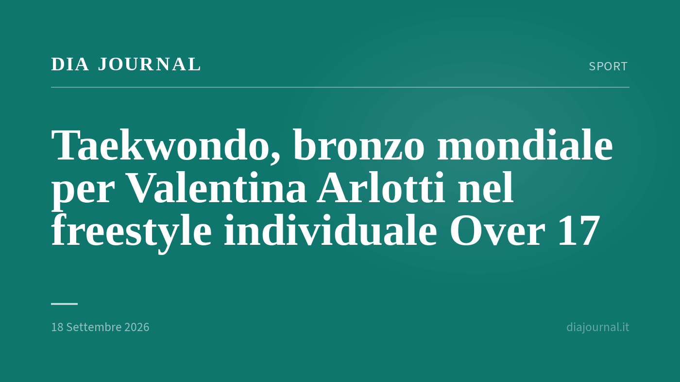 bronzo mondiale taekwondo — DIA Journal