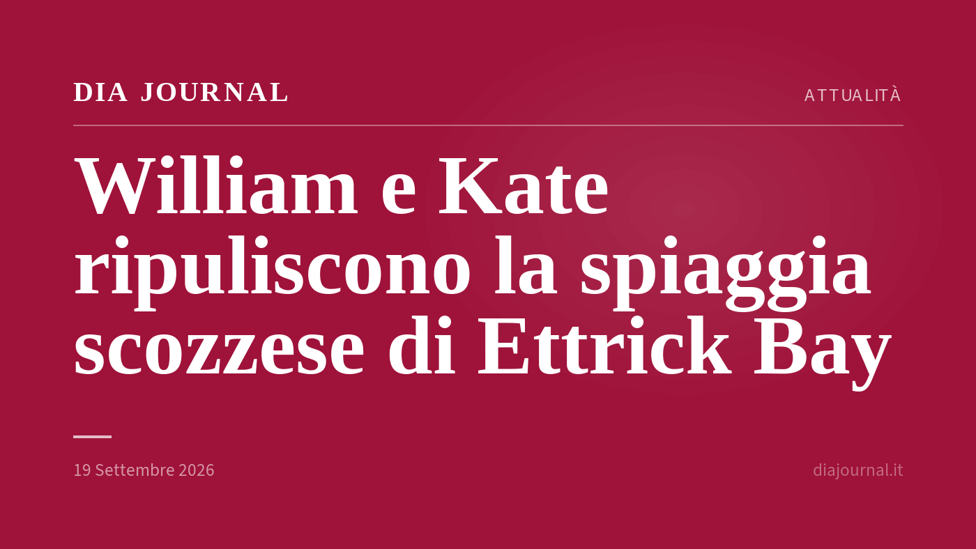 pulizia spiaggia in Scozia — DIA Journal