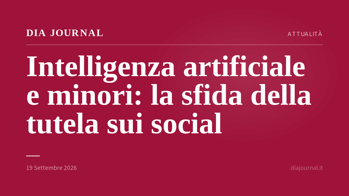 tutela dei minori — DIA Journal
