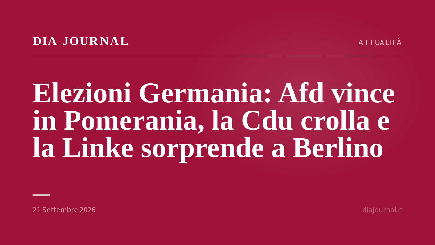 elezioni Germania — DIA Journal
