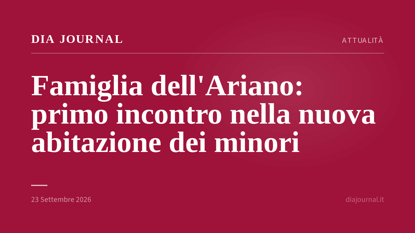 famiglia del bosco — DIA Journal