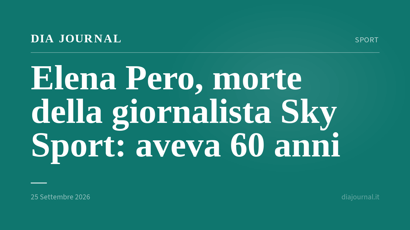 morte Elena Pero — DIA Journal