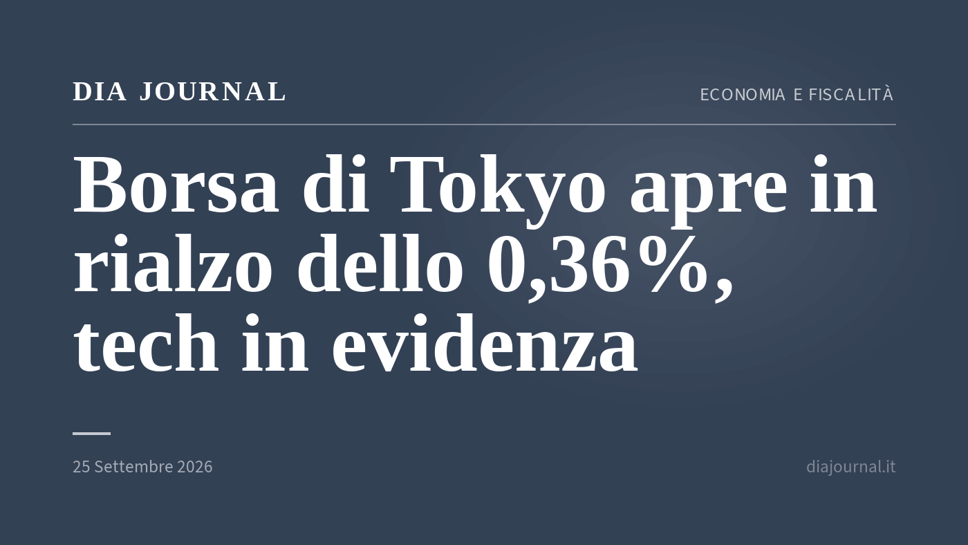 Borsa di Tokyo — DIA Journal