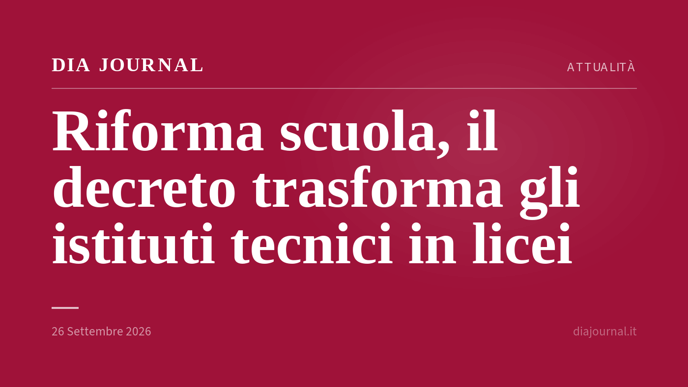 decreto scuola — DIA Journal
