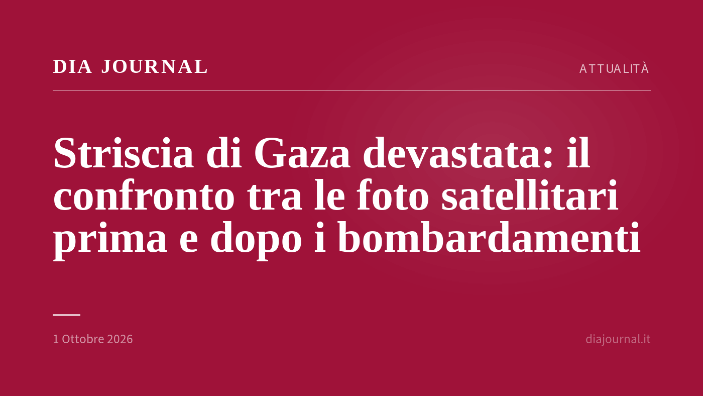 devastazione di Gaza — DIA Journal